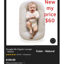 New Snuggle Me Organic Lounger For Baby $60 East Palmdale 
