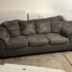 Used Microfiber Couch & Loveseat