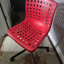 4 Red IKEA Chairs