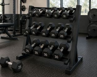 3 Tier Dumbbell Rack 1,000 lbs Weight Capacity (Dumbbells not included)