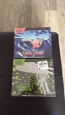 Etb lot chaos rising perfect order pack  n poke ball