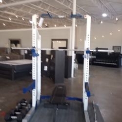 Weight Set With 30/ Olympic Weights And Weight Bar And Bench 