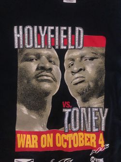 Official Evander Holyfield vs James Toney Fight T-shirt Sz (Xl)