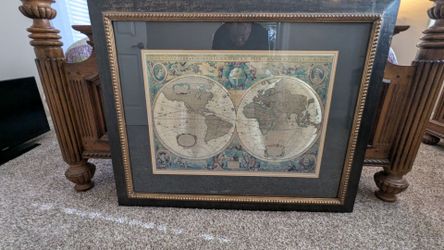 Bombay Company large Old World Map