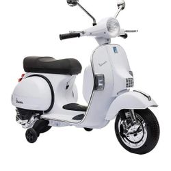 Vespa Electric Scooter for Kids-Color:White