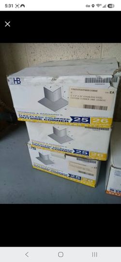 Stainless steel flex flash soldered outside corner 4x6x10