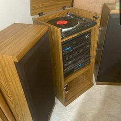 Vintage Technics Stereo System with turntable