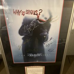 The Dark Knight Signed Movie Poster