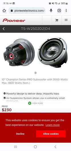 Pioneer Champion series PRO 