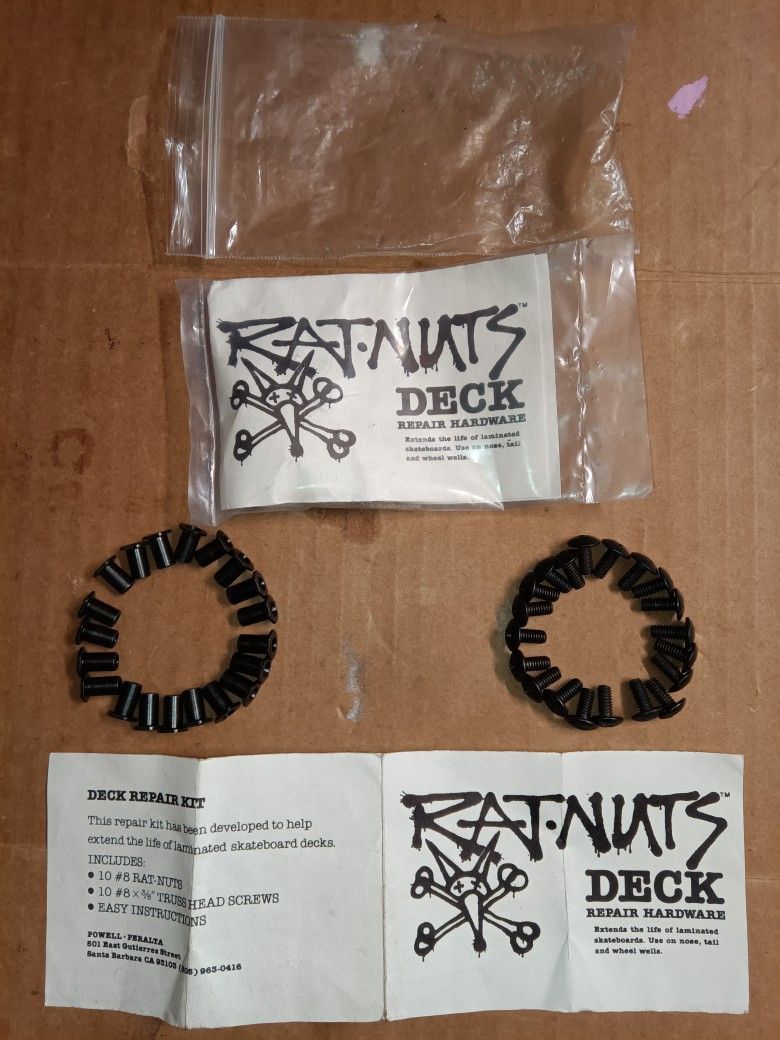 3 Sets Worth of NOS Powell Peralta/Bones Rat Nuts Deck Repair Hardware