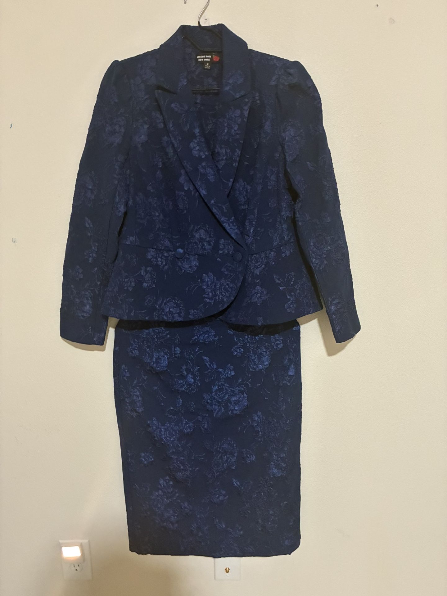 Blue Suit With Skirt