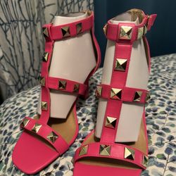 Size 12W Pink Heels 