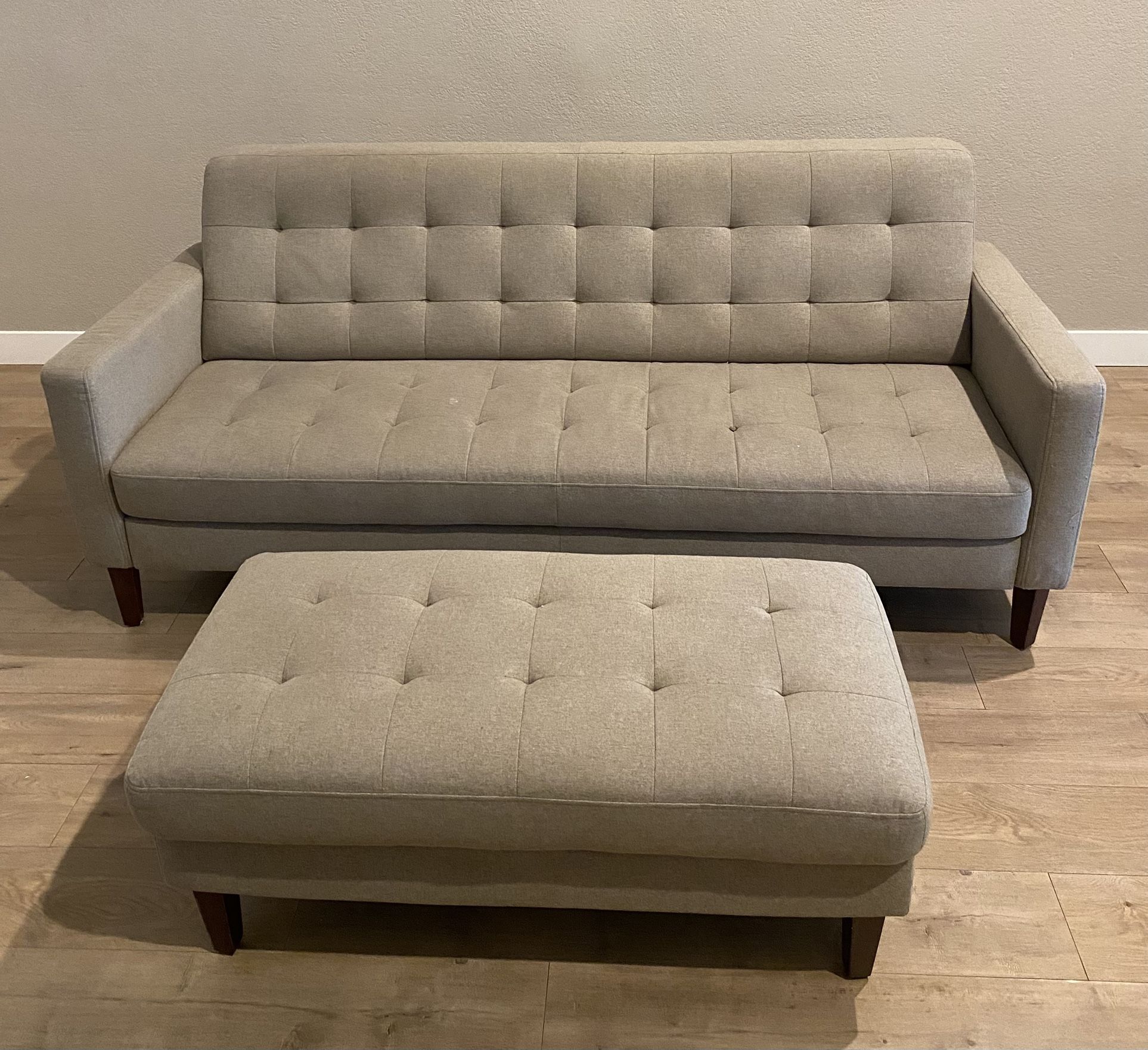 Sofa/couch With Ottoman