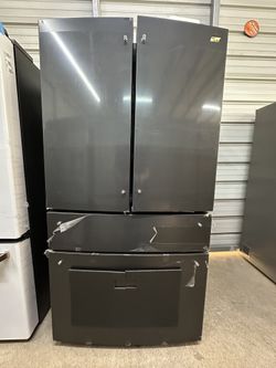 GE CAFÉ‼️SPECIAL‼️ MATTE BLACK FRENCH DOOR FRIDGE INTERNAL WATER & ICE✨WARRANTY✨DELIVERY✨
