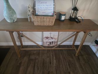 Wooden Console Entry Table