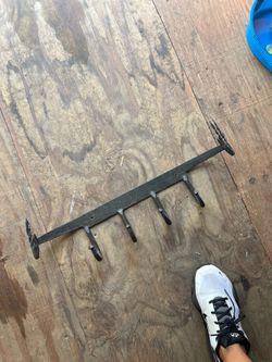Wrought iron coat rack