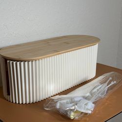 1 Pcs Beige Cable Management Organizer Box for Hiding Wires