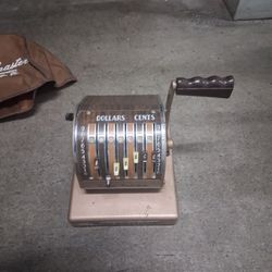 Vintage Paymaster X550 Check Writing System With Cover