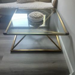 Metal Glass Table 