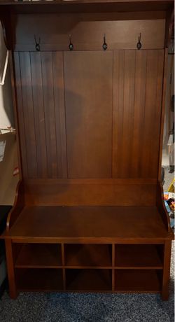 Hall Tree Solid Wood