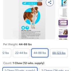 Bravecto 44-88lbs