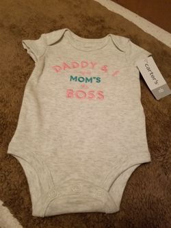 Carters onesie. Newborn. New with tag