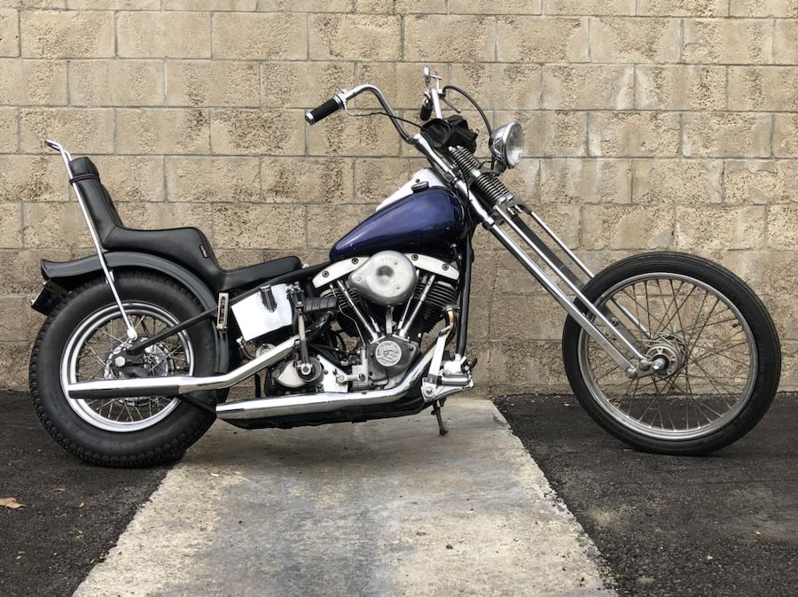 1972 Harley Davidson shovelhead hardtail chopper vintage motorcycle HD