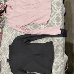 2 Small Jackets Dark Grey And Pink
