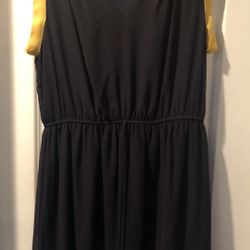 Plus Size Enfocud Dress V Neck Elastic Waist Size 18W