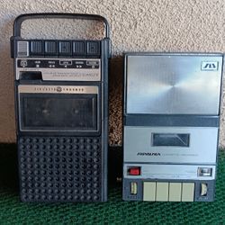 Vintage Cassette TAPE RECORDERS As-Is For Parts Or Repair.