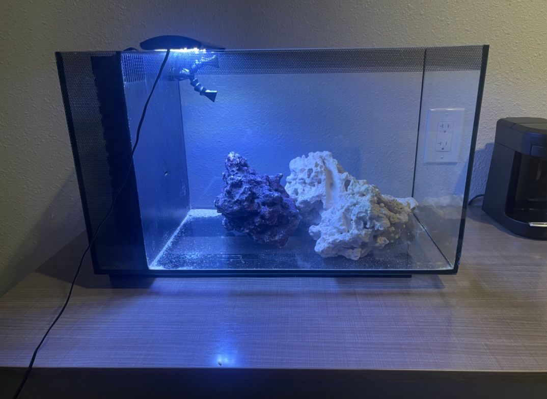 Fluval Evo 13.5 Gallon Saltwateri Aquarium – Nano Reef Tank w/ Rock