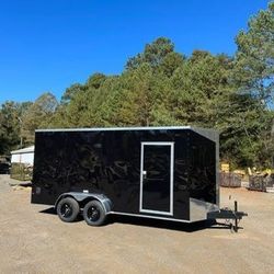 New 7x16 Enclosed Cargo Trailers 7ft Tall