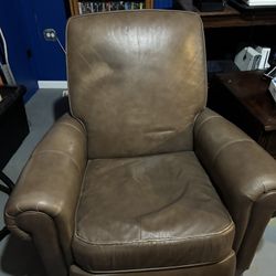 Pottery Barn Leather Recliner 