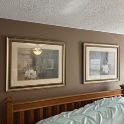 Teal Lily Picture Frame Lot