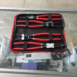 4P 13 Snap Ring Pliers Set Heavy Duty Internal-external Circlip Plier With Pouch 