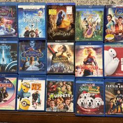 DISNEY & MARVEL Blue ray DVDs and more! 