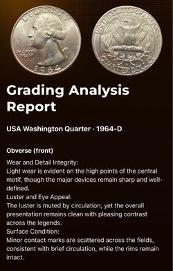 1964-D Washington Silver Quarter