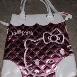 Pink Metallic Hello Kitty Bag 