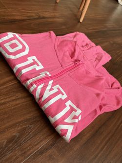 VSPINK Hot pink half Zip