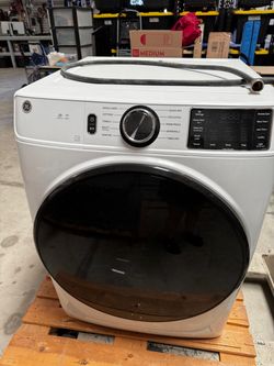 GE Smart Front Load Dryer White