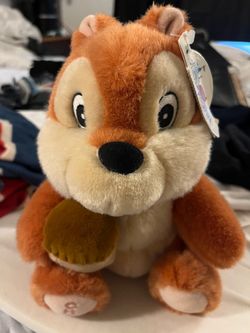 Rare DISNEYLAND RESORT Disney Chip Plush 10” like new