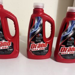 Drano Max Gel Drain Clog Remover, 32 oz, each $4