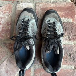 Merrell Gray Suede Low-Top Hiking Shoes