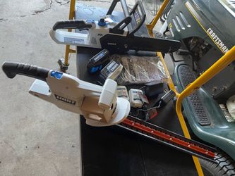 12 inch electric chainsaw with bush trimmer