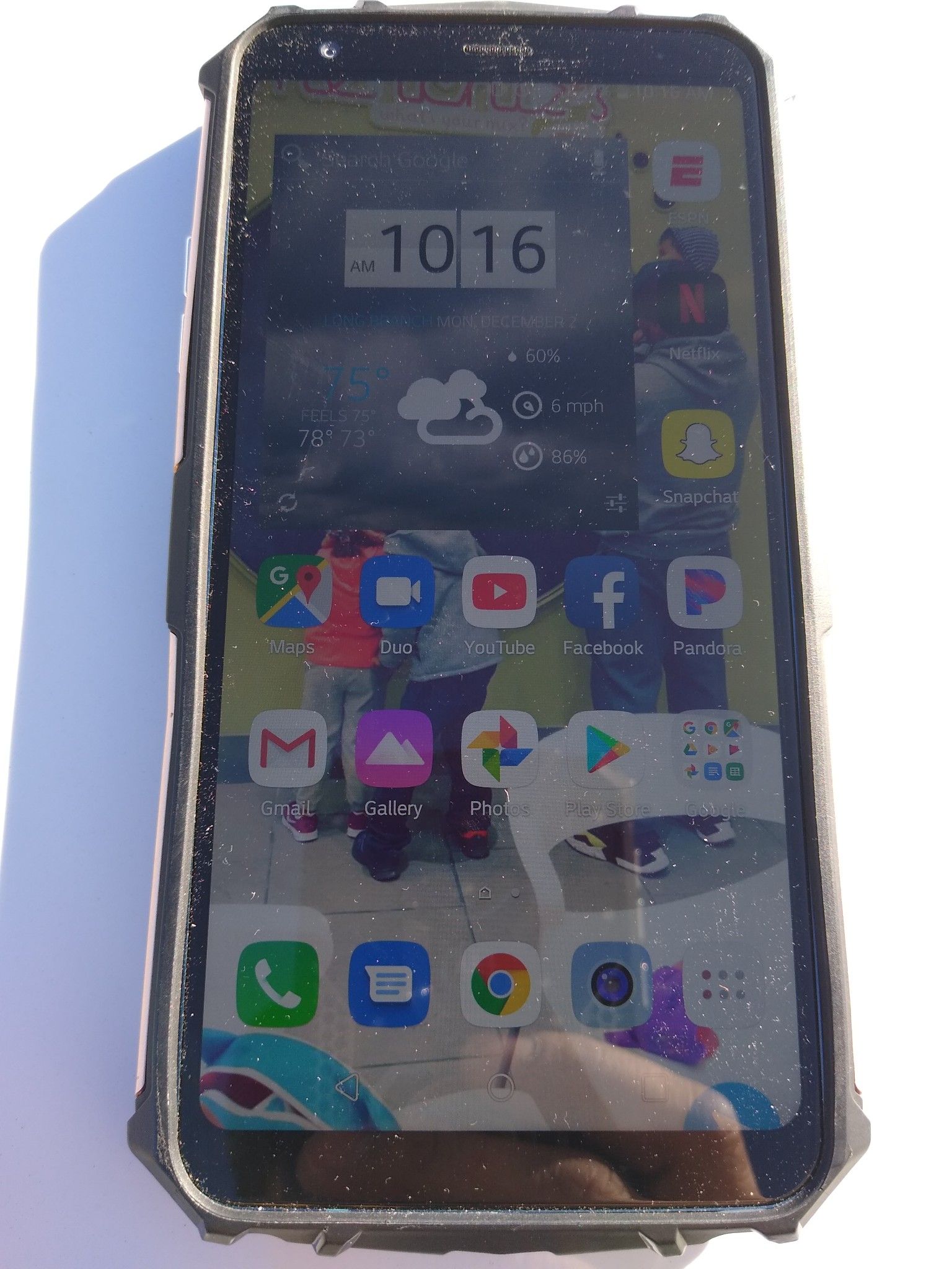 LG Stylo 4 with case (straight talk)