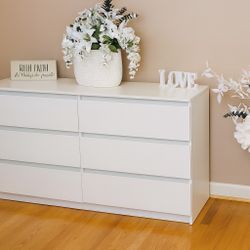 WHITE 6 Drawer DRESSER 🤍😍🤍😍