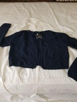 Tart Short Open Cardigan Navy Blue