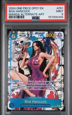TCG Boa Hancock Manga 051 PSA 9