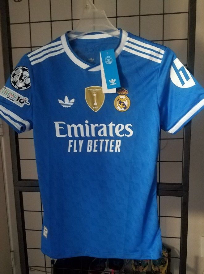 Adidas Mens 2025 REAL madrid Home Away Third Jerseys Authentic Size Médium Large XL No Trade