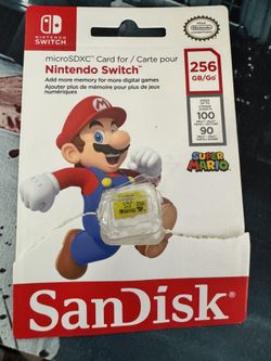 256 GB SanDisk MicroSD Nintendo Switch